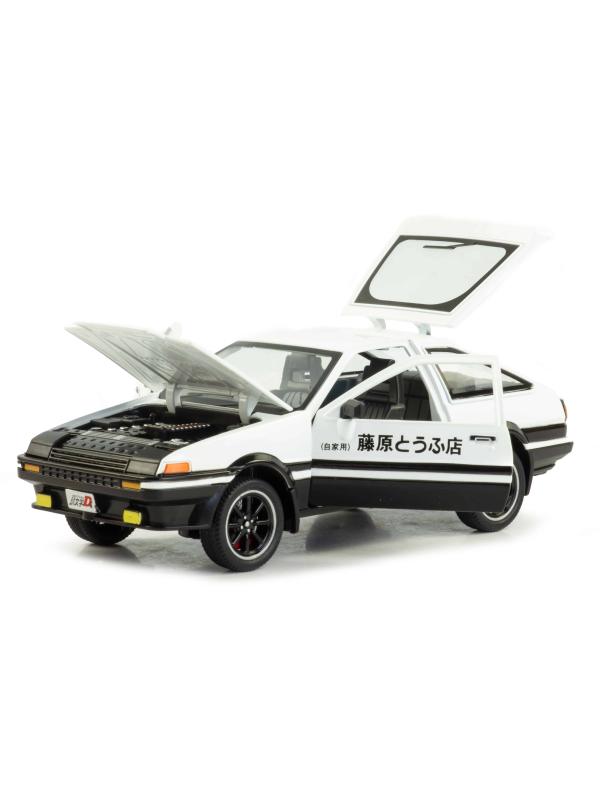 Металлическая машинка XHD 1:24 «Toyota Sprinter Trueno AE86» 2404, 15 см. инерционная, свет, звук / Микс