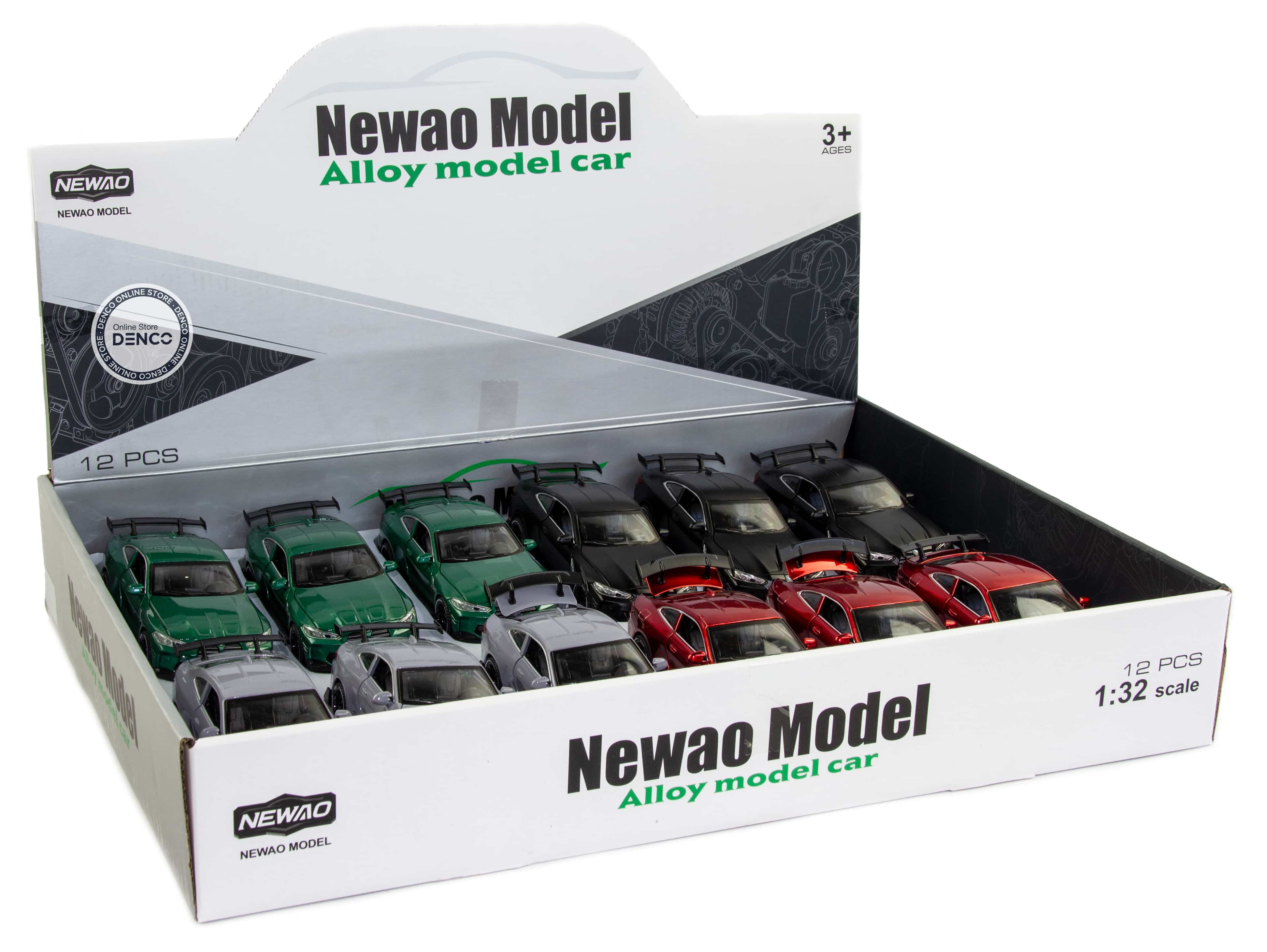 Металлическая машинка Newao Model 1:32 «BMW M4» ХА3228В, 15 см. инерционная, свет, звук / Микс