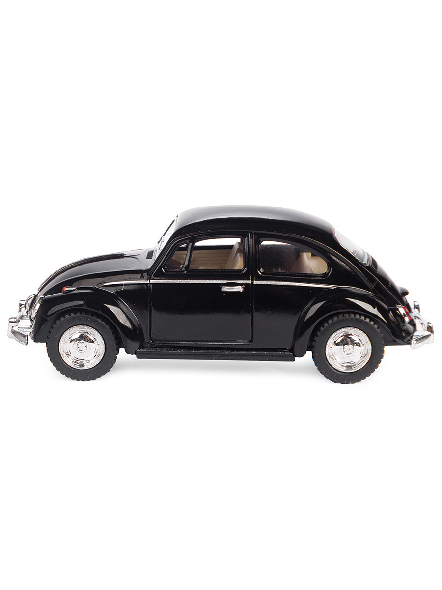 Металлическая машинка Kinsmart 1:32 «1967 Volkswagen Classical Beetle» KT5057D инерционная / Черный