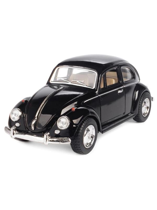 Металлическая машинка Kinsmart 1:32 «1967 Volkswagen Classical Beetle» KT5057D инерционная / Черный