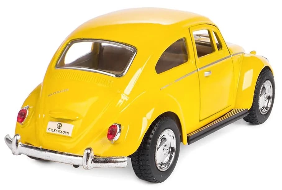 Металлическая машинка Kinsmart 1:32 «1967 Volkswagen Classical Beetle» KT5057D инерционная / Желтый