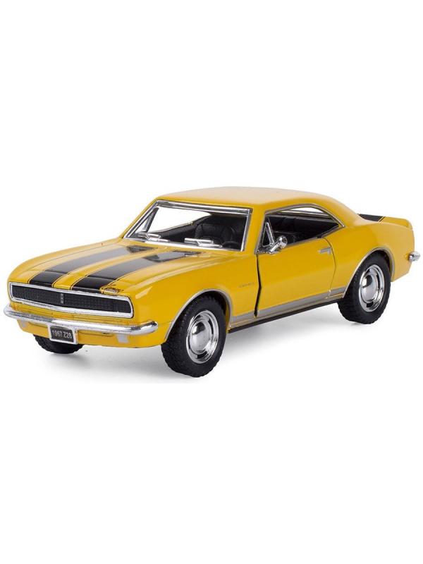 Металлическая машинка Kinsmart 1:38 «1967 Chevrolet Camaro Z/28» KT5341D, инерционная / Желтый