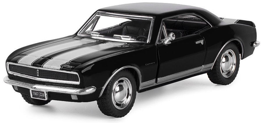 Металлическая машинка Kinsmart 1:38 «1967 Chevrolet Camaro Z/28» KT5341D, инерционная / Черный