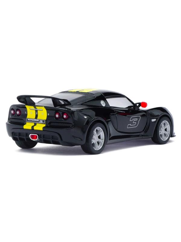 Металлическая машинка Kinsmart 1:32 «2012 Lotus Exige S (C принтом)» KT5361DF инерционная / Черный