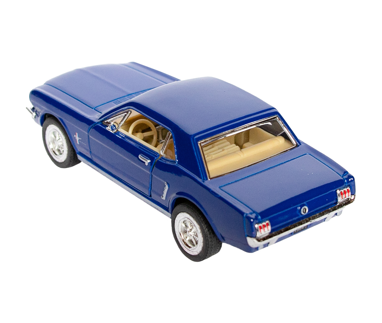 Металлическая машинка Kinsmart 1:36 «1964 1/2 Ford Mustang» KT5351D, инерционная / Синий