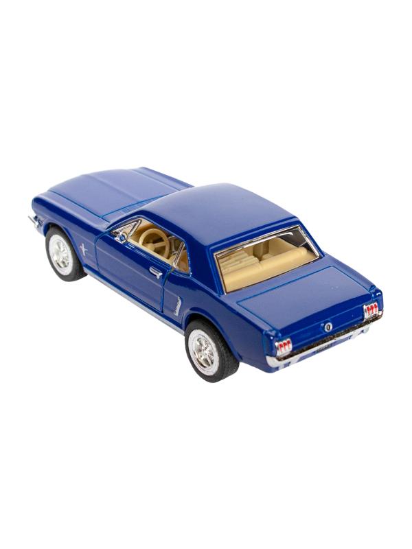 Металлическая машинка Kinsmart 1:36 «1964 1/2 Ford Mustang» KT5351D, инерционная / Синий