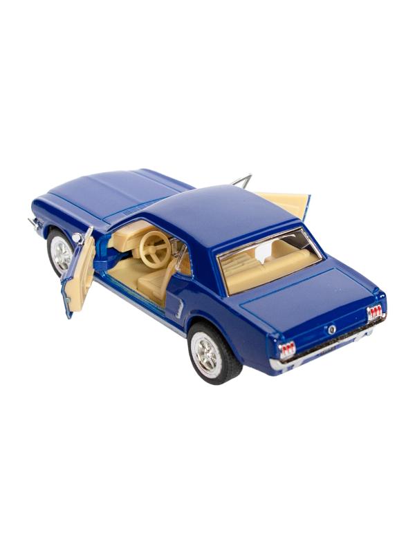 Металлическая машинка Kinsmart 1:36 «1964 1/2 Ford Mustang» KT5351D, инерционная / Синий