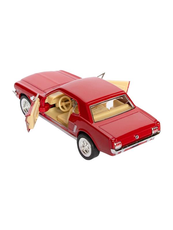 Металлическая машинка Kinsmart 1:36 «1964 1/2 Ford Mustang» KT5351D, инерционная / Красный