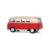 Металлическая машинка Kinsmart 1:32 «1962 Volkswagen Classical Bus (Ivory Top)» KT5377D инерционная / Красный