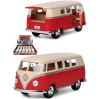 Металлическая машинка Kinsmart 1:32 «1962 Volkswagen Classical Bus (Ivory Top)» KT5377D инерционная / Красный