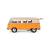 Металлическая машинка Kinsmart 1:32 «1962 Volkswagen Classical Bus (Ivory Top)» KT5377D инерционная / Желтый