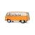 Металлическая машинка Kinsmart 1:32 «1962 Volkswagen Classical Bus (Ivory Top)» KT5377D инерционная / Желтый