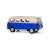 Металлическая машинка Kinsmart 1:32 «1962 Volkswagen Classical Bus (Ivory Top)» KT5377D инерционная / Синий