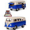 Металлическая машинка Kinsmart 1:32 «1962 Volkswagen Classical Bus (Ivory Top)» KT5377D инерционная / Синий