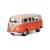 Металлическая машинка Kinsmart 1:32 «1962 Volkswagen Classical Bus (Ivory Top)» KT5377D инерционная / Оранжевый