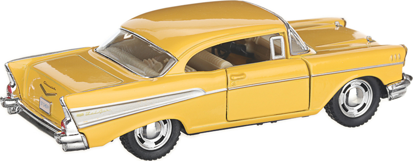Металлическая машинка Kinsmart 1:40 «1957 Chevrolet Bel Air» KT5313D, инерционная / Желтый