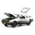 Металлическая машинка XHD 1:24 «DeLorean DMC-12» 2404, 15 см. инерционная, свет, звук / Черный