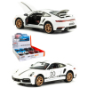 Металлическая машинка Mini Auto 1:24 «Porsche 911 Turbo S» 2404В, свет, звук, инерционная / Белый
