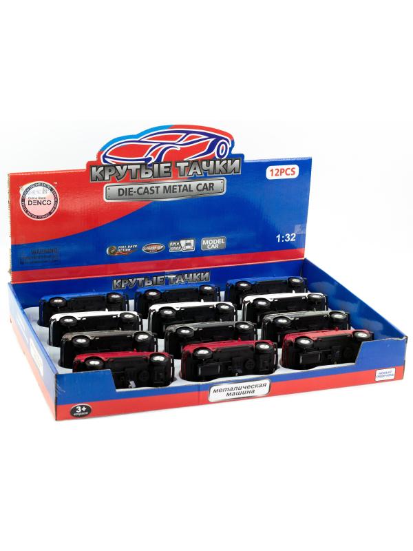 Металлическая машинка 1:32 «Нива» А1813-12D, инерционная, свет, звук / Белый