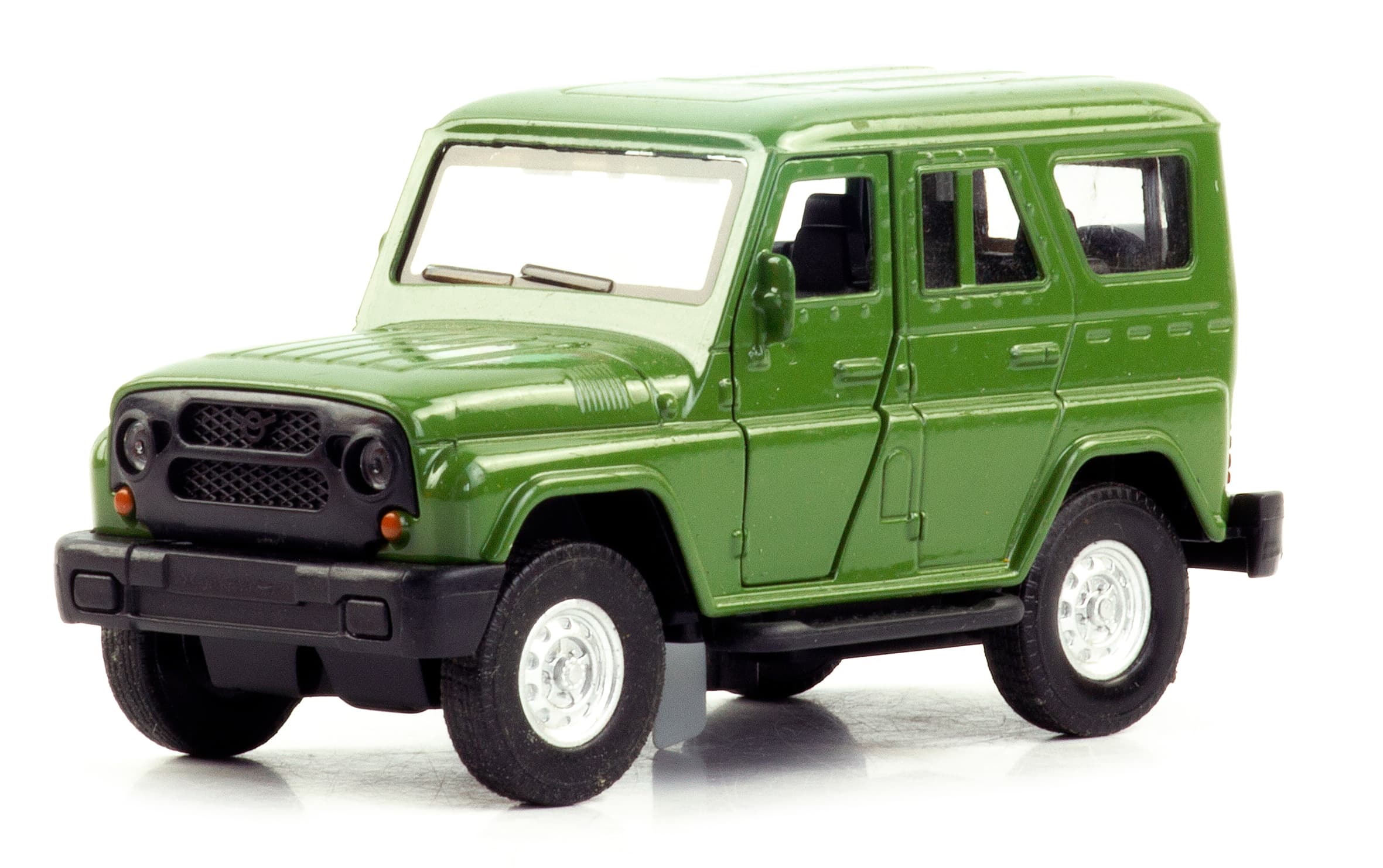 Металлическая машинка 1:32 «Уаз» А181-182D свет и звук, инерционная / Зеленый