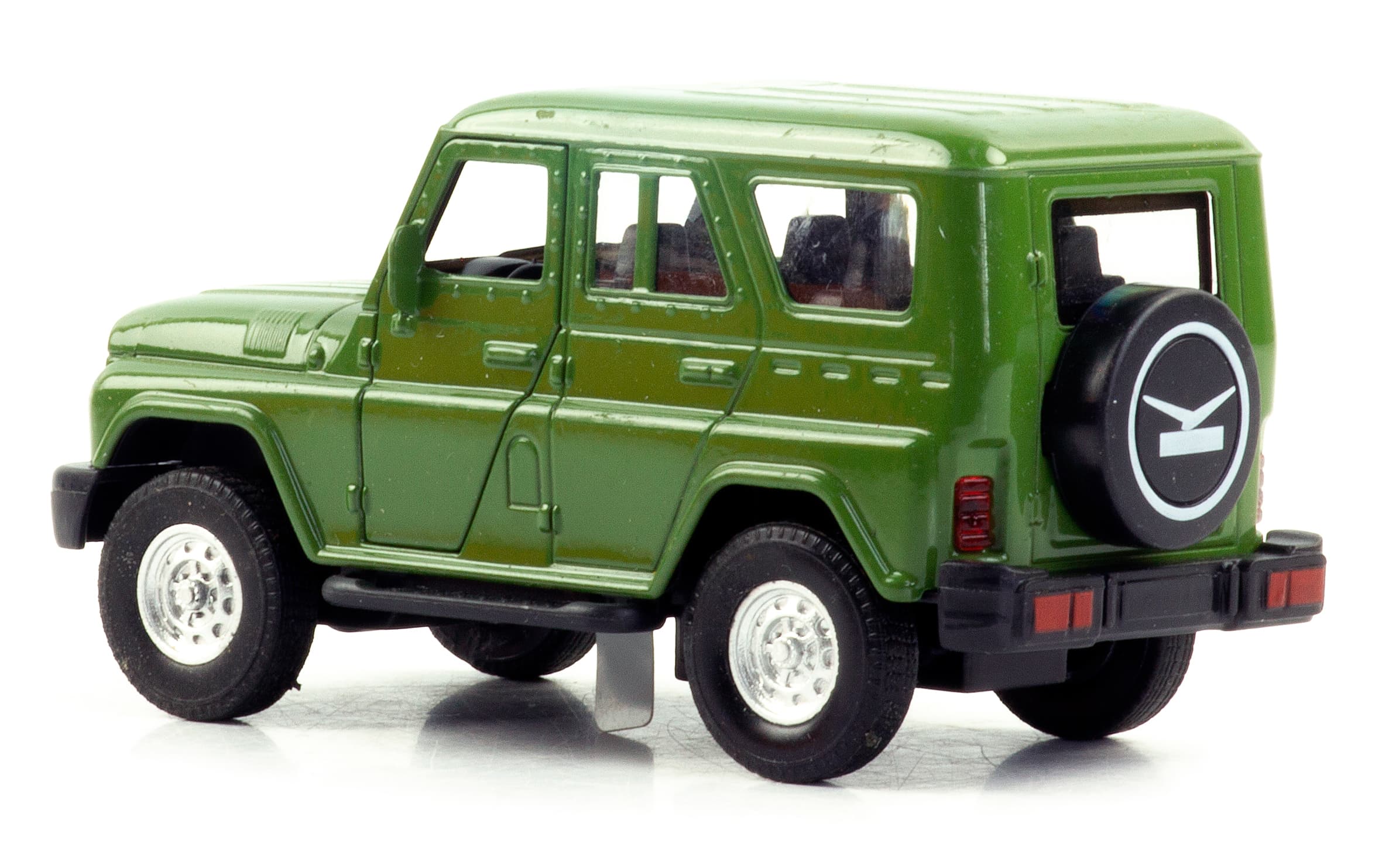 Металлическая машинка 1:32 «Уаз» А181-182D свет и звук, инерционная / Зеленый