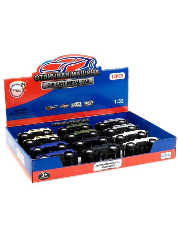 Металлическая машинка 1:32 «Уаз» А181-182D свет и звук, инерционная / Зеленый