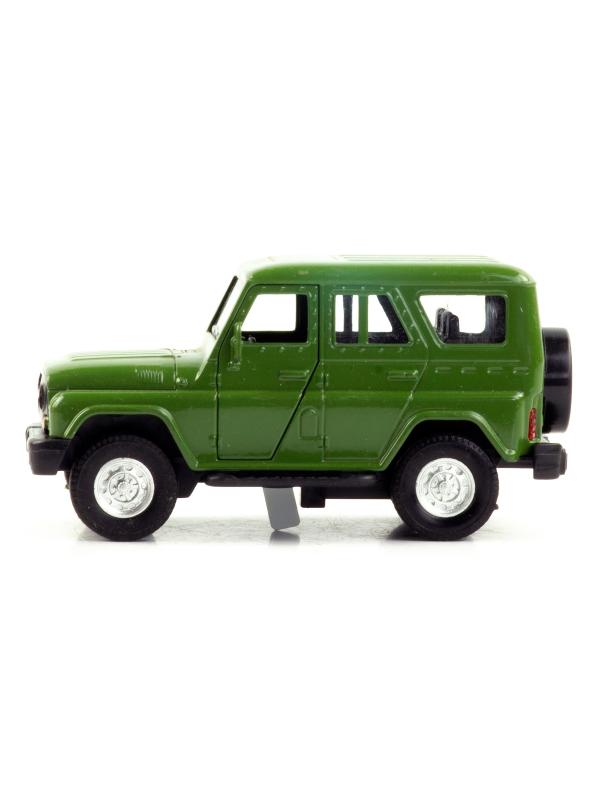 Металлическая машинка 1:32 «Уаз» А181-182D свет и звук, инерционная / Зеленый