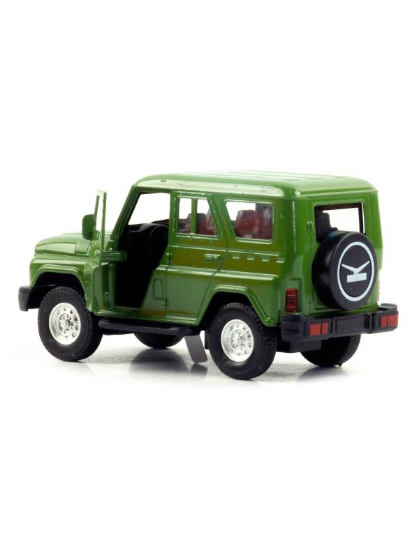 Металлическая машинка 1:32 «Уаз» А181-182D свет и звук, инерционная / Зеленый