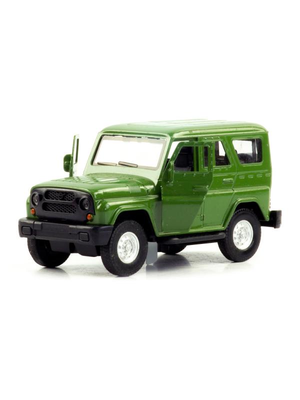 Металлическая машинка 1:32 «Уаз» А181-182D свет и звук, инерционная / Зеленый