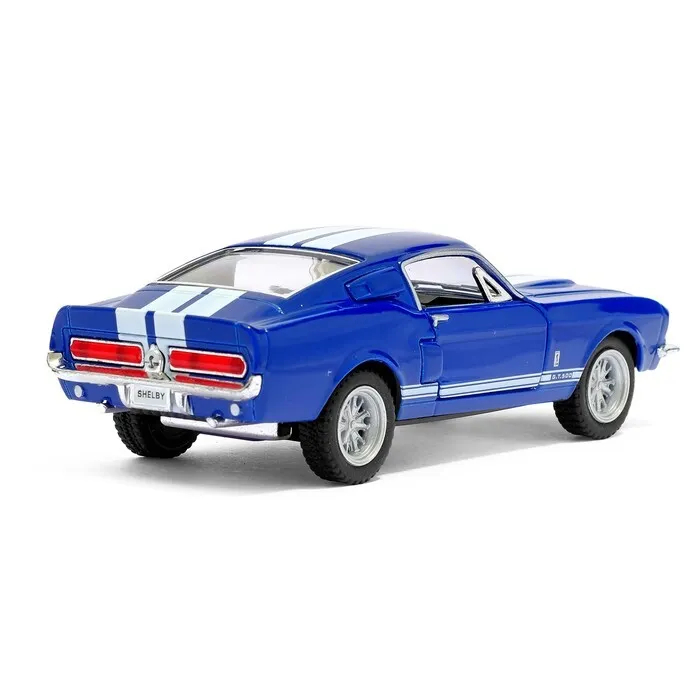 Металлическая машинка Kinsmart 1:44 «1967 Shelby GT500» KT5372D инерционный / Синий