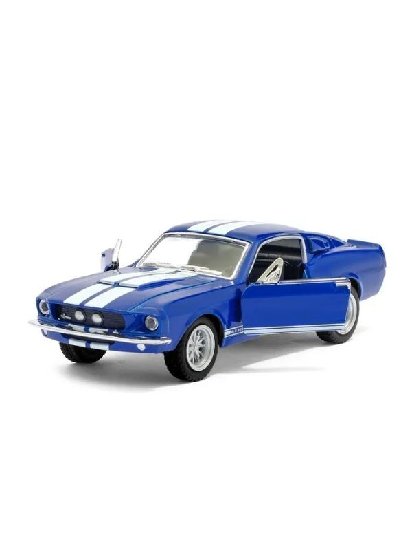 Металлическая машинка Kinsmart 1:44 «1967 Shelby GT500» KT5372D инерционный / Синий