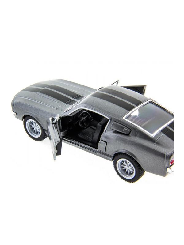 Металлическая машинка Kinsmart 1:44 «1967 Shelby GT500» KT5372D инерционный / Серый