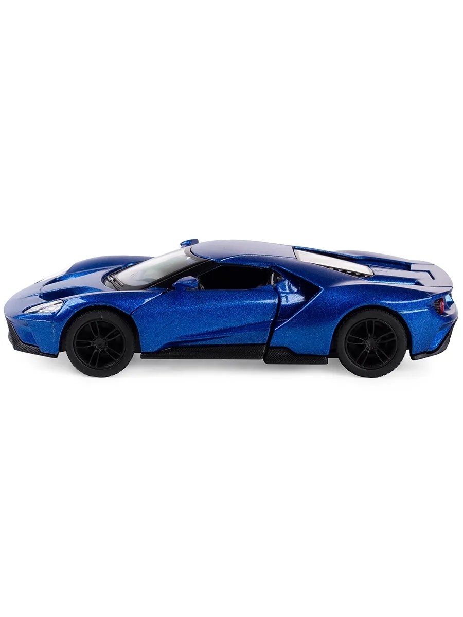 Металлическая машинка Kinsmart 1:38 «2017 Ford GT» KT5391D, инерционная / Синий