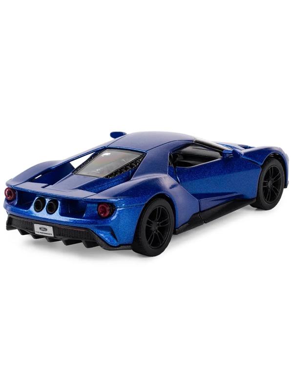 Металлическая машинка Kinsmart 1:38 «2017 Ford GT» KT5391D, инерционная / Синий