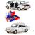 Машинка металлическая Kings Toys 1:24 «ВАЗ-2106 Жигули» FY2406-6D, 18 см., инерционная, звук, свет / Белый