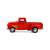 Машинка металлическая Kinsmart 1:38 «1956 Ford F-100 Pickup с принтом» KT5385DF инерционная / Красный