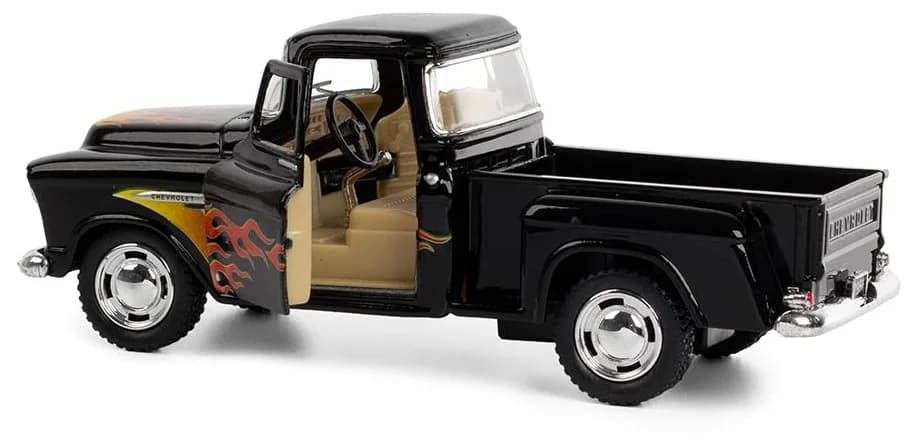 Машинка металлическая Kinsmart 1:38 «1956 Ford F-100 Pickup с принтом» KT5385DF инерционная / Черный