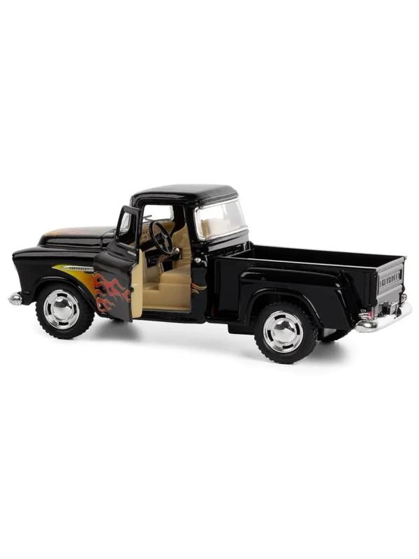 Машинка металлическая Kinsmart 1:38 «1956 Ford F-100 Pickup с принтом» KT5385DF инерционная / Черный