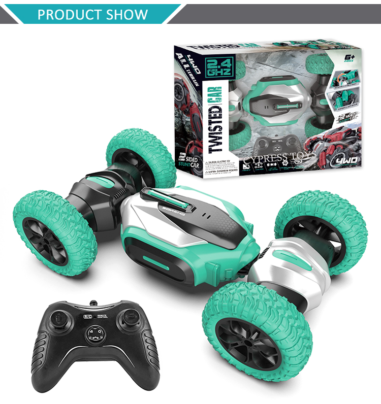 Радиоуправляемая машинка-перевертыш «Twisted Car» со световыми эффектами, NP01A / Микс