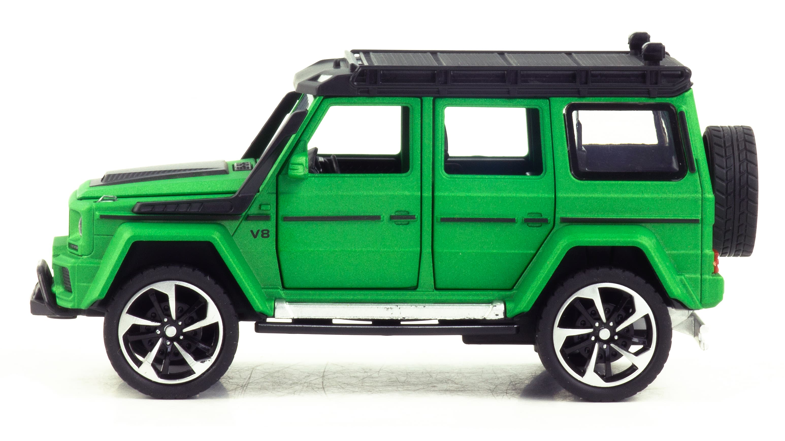 Металлическая машинка XHD 1:32 «Меrcedes-Benz Brabus» B3212, 16 см., инерционная, свет, звук / Зеленый