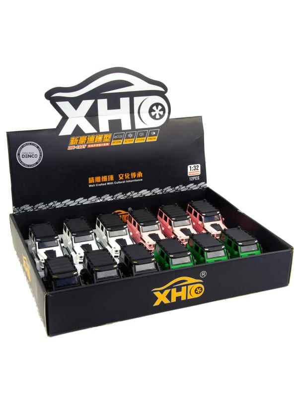 Металлическая машинка XHD 1:32 «Меrcedes-Benz Brabus» B3212, 16 см., инерционная, свет, звук / Зеленый