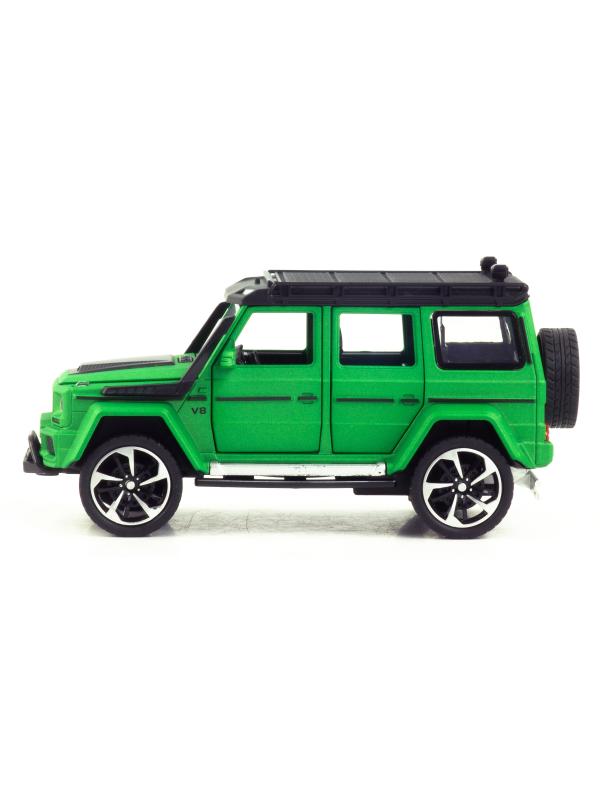 Металлическая машинка XHD 1:32 «Меrcedes-Benz Brabus» B3212, 16 см., инерционная, свет, звук / Зеленый