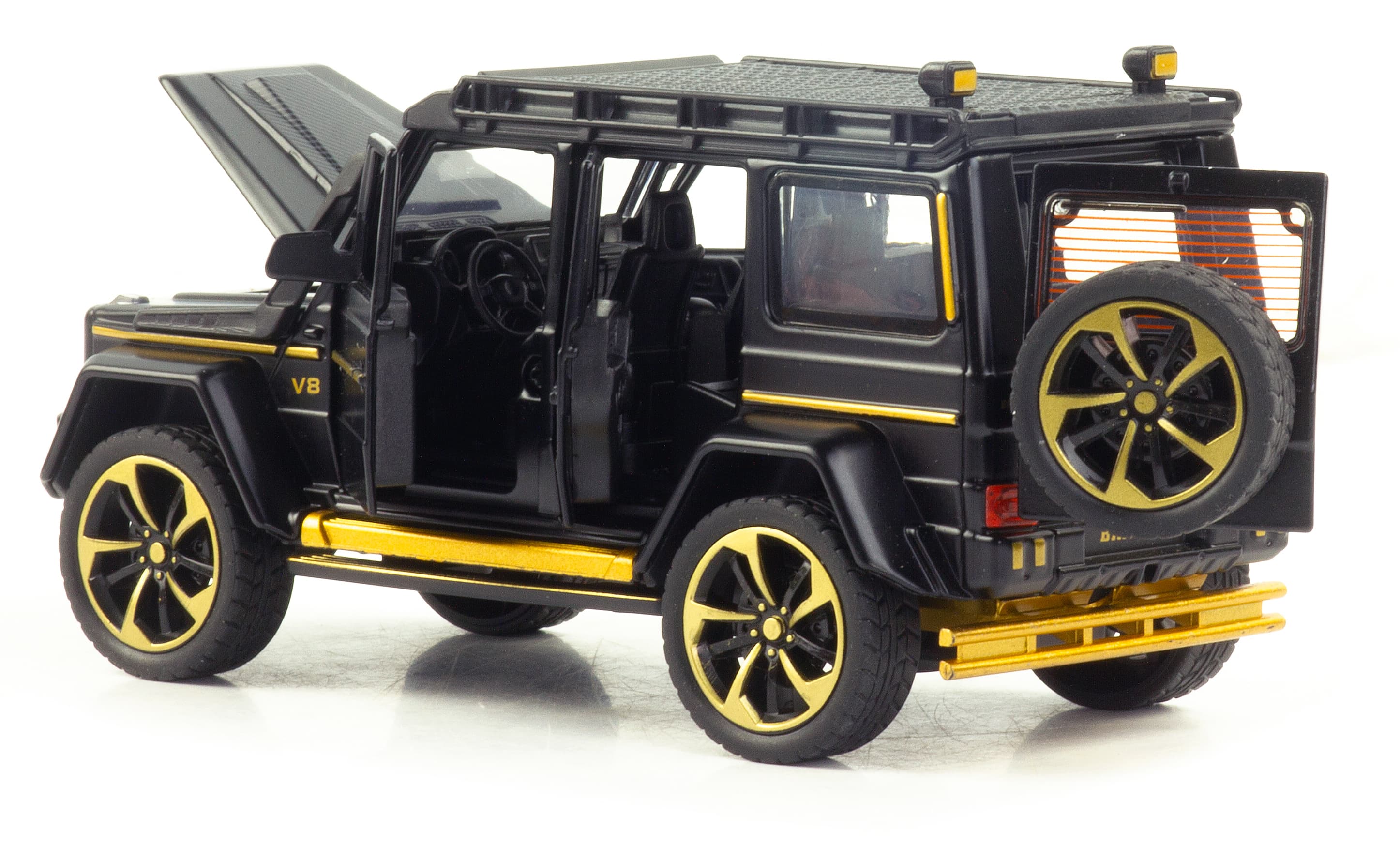 Металлическая машинка XHD 1:32 «Меrcedes-Benz Brabus» B3212, 16 см., инерционная, свет, звук / Черный