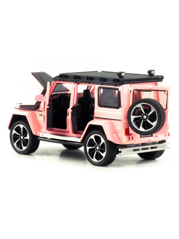 Металлическая машинка XHD 1:32 «Меrcedes-Benz Brabus» B3212, 16 см., инерционная, свет, звук / Розовый