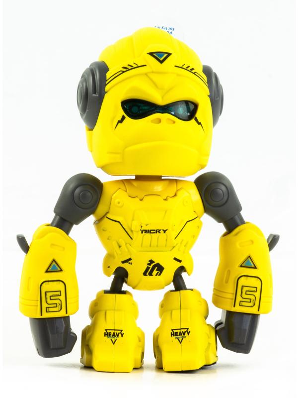 Металлический робот интерактивный «Горилла» 12 см., световые и звуковые эффекты, MY66-Q2205 / Желтый