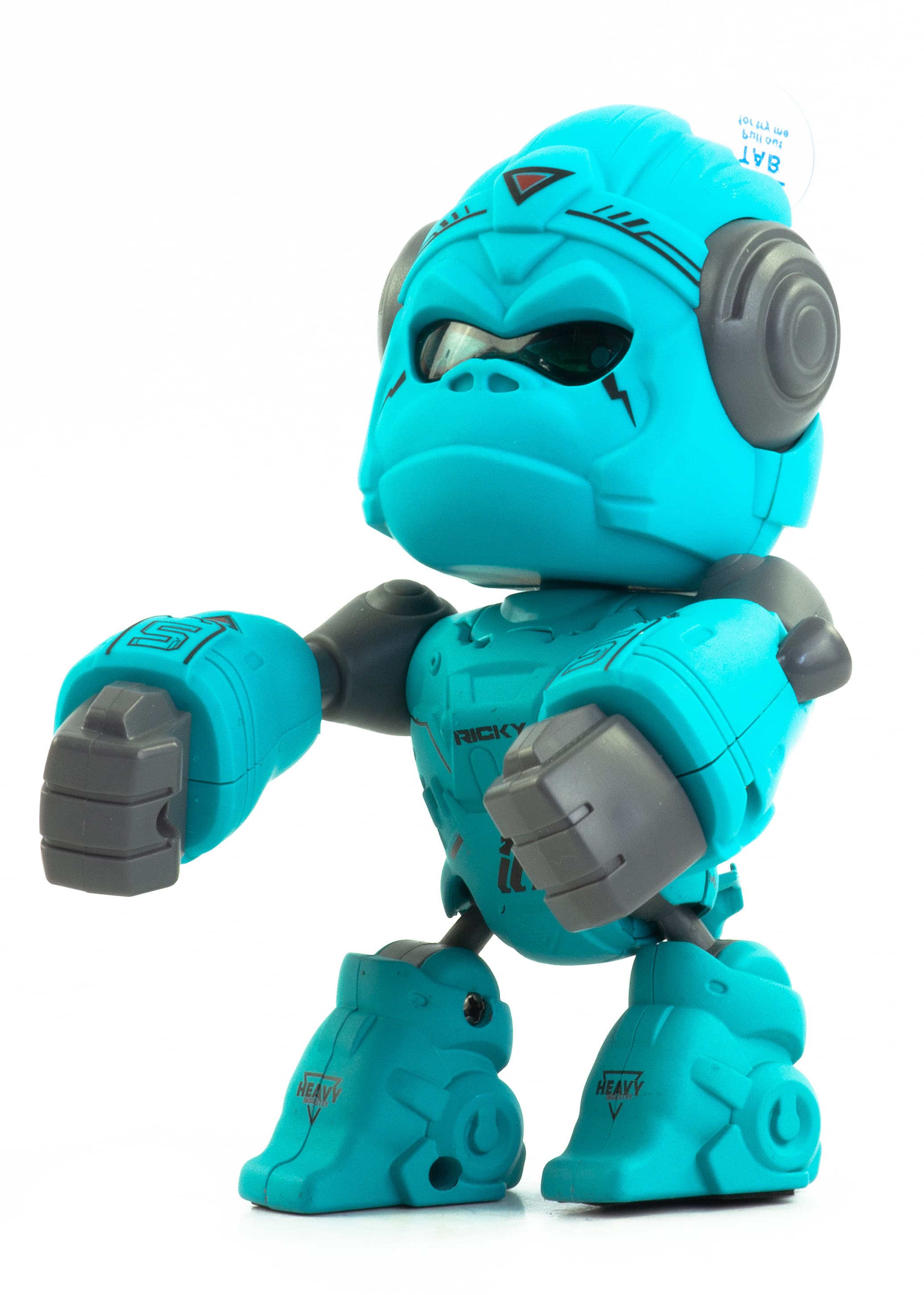 Металлический робот интерактивный «Горилла» 12 см., световые и звуковые эффекты, MY66-Q2205 / Голубой
