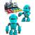 Металлический робот интерактивный «Горилла» 12 см., световые и звуковые эффекты, MY66-Q2205 / Голубой
