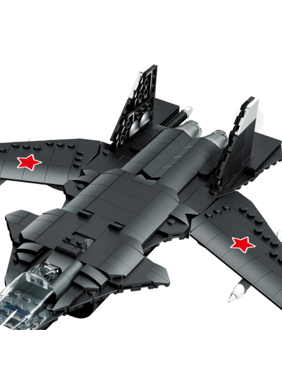 Конструктор SX «Военный самолет истребитель SU-47» 88003 / 707 деталей