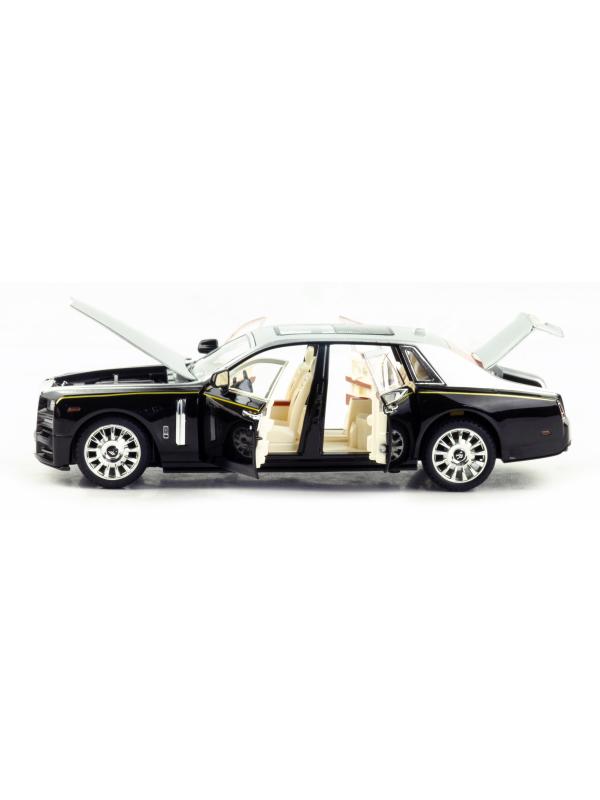 Металлическая машинка Mini Auto 1:24 «Rolls-Royce Phantom VIII Mansory» DC24102, 21 см., инерционная, свет, звук / Микс