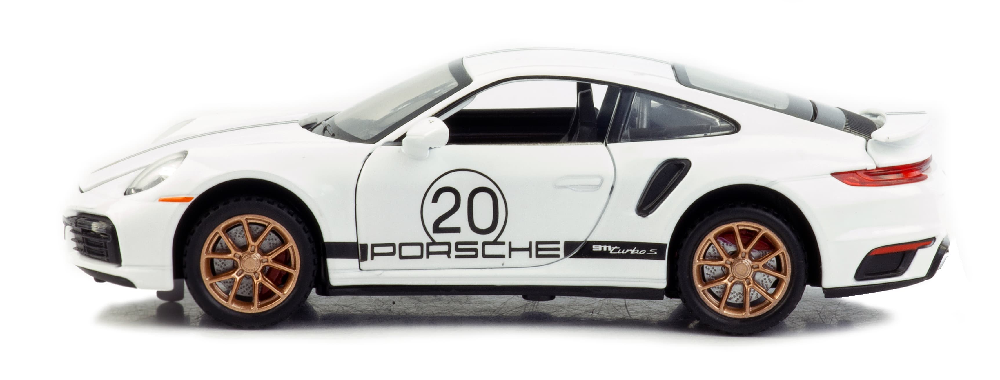 Металлическая машинка Mini Auto 1:32 «Porsche 911 Turbo S» 3230В, свет, звук, инерционная / Микс